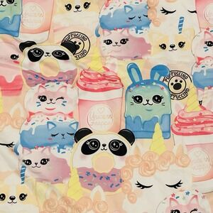 Justice Girls Twin Comforter & Pillow Sham Dream‎ Sweeter - Panda-Kitty-Unicorn